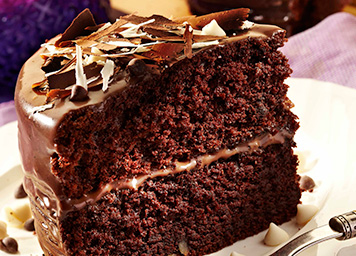 Chocolate Cake with Fudge Icing