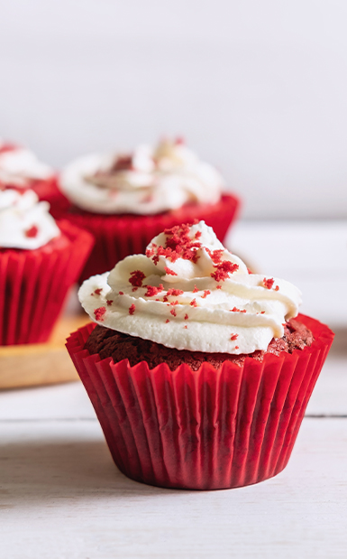 Eggless red velvet cupcake recipe