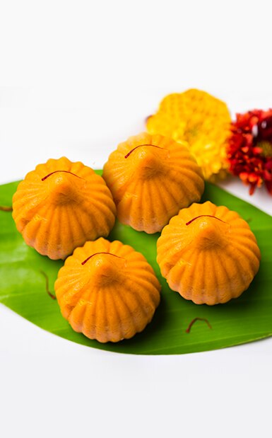 Try orange modak recipe at home