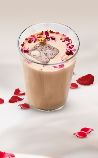 tasty gulab milk recipe