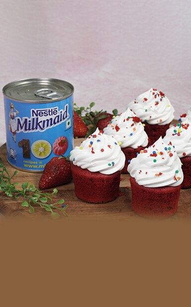 Eggless Red Velvet Cupcake