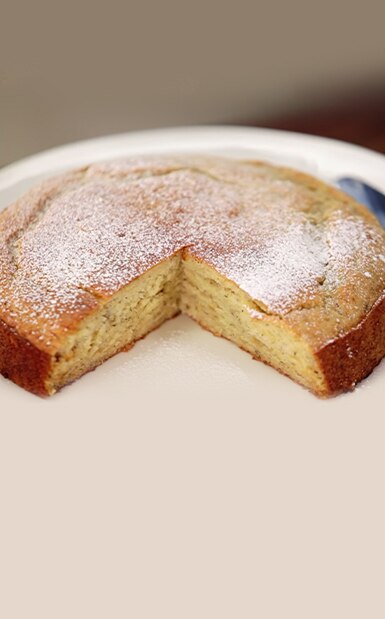 Eggless banana cake recipe