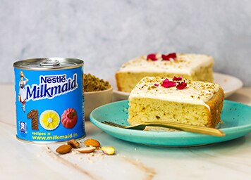 Thandai Milk Cake Recipe