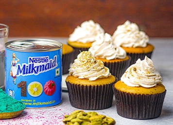 Thandai Cupcakes