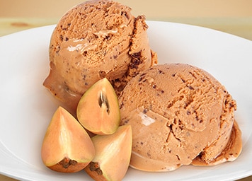 Chikoo ice cream