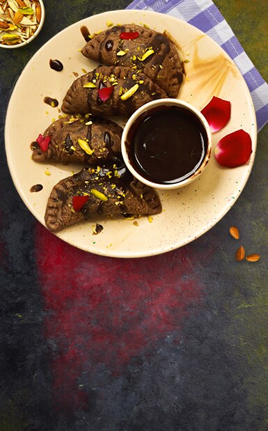 Dry Fruit & chocolate gujiya recipe