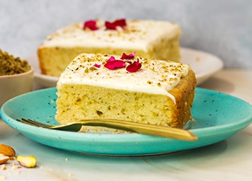 Thandai Milk Cake Recipe