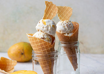 Mango Cheesecake Ice Cream