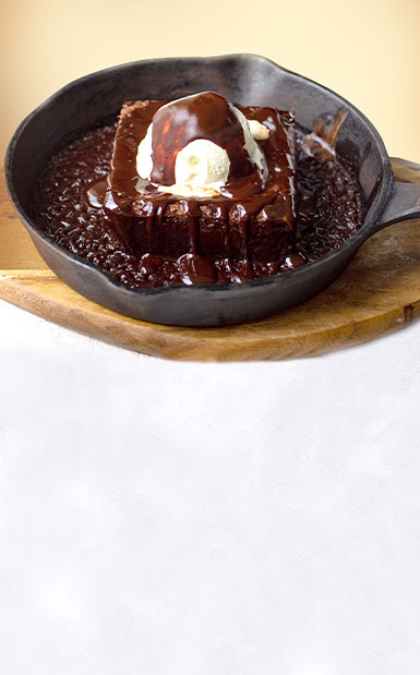 Eggless Sizzling brownies