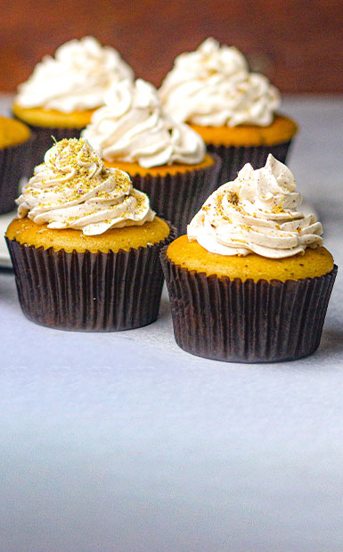 Thandai Cupcakes Recipe