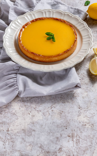 Eggless Lemon Oat Tart