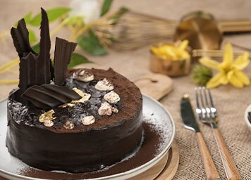 Eggless Chocolate Truffle Cake