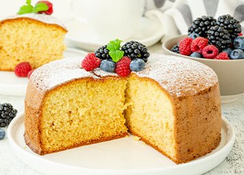 Moist Eggless Vanilla Cake 